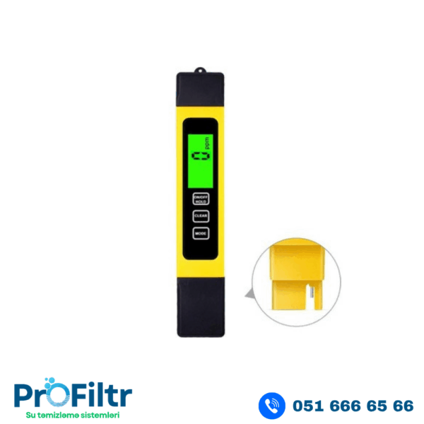 TDS Su Test Cihazı (ppm ölçən)