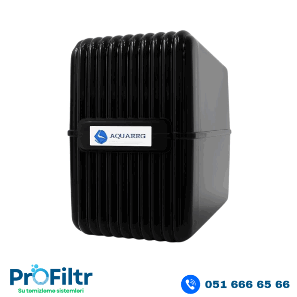 Aquaberg 6 mərhələli pH+ Nasoslu Su Filtri (2.2 Galon Metal Çənli, RO Texnologiyalı)