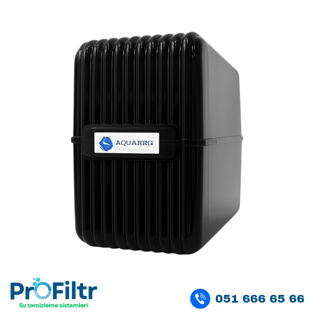 Aquaberg 6 mərhələli pH+ Nasoslu Su Filtri (2.2 Galon Metal Çənli, RO Texnologiyalı)