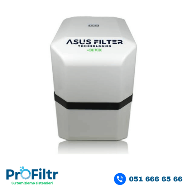 ASUS – 6 mərhələli Detox filtrlə təchiz olunmuş RO su filtri (3.2 galon metal çən ilə)